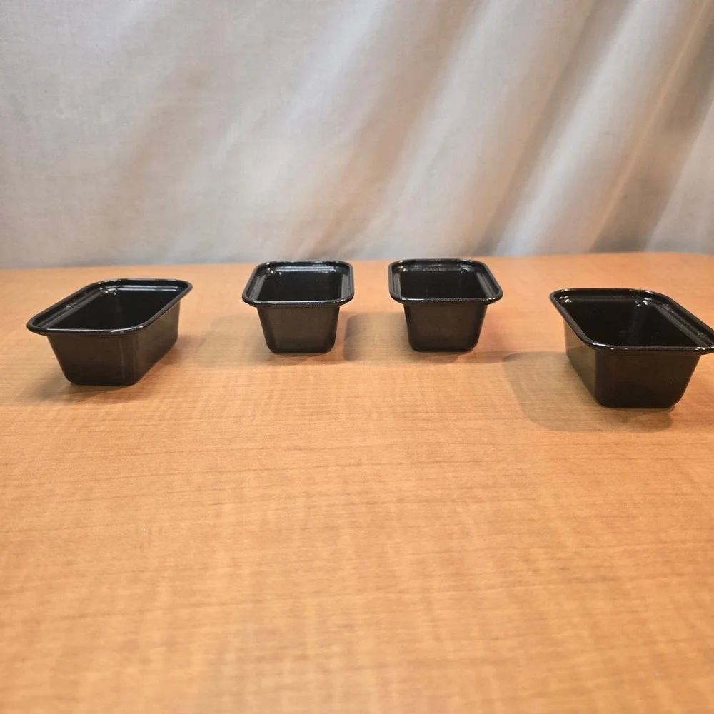 Small Mini Micro‎ Banana Bread Baking Loaf Pans Nonstick tins Set of 4 3x2